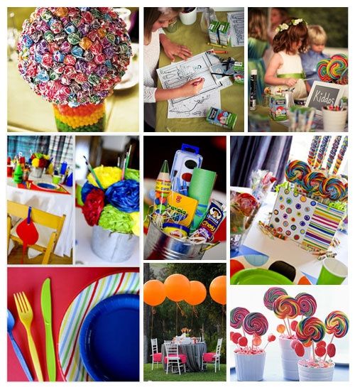 Décoration de la table des enfants