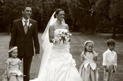 La photos de mariage avec les enfants