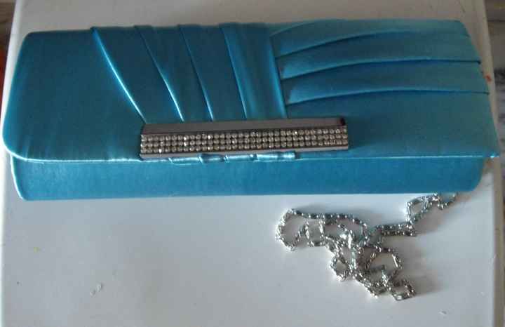 Pochette turquoise