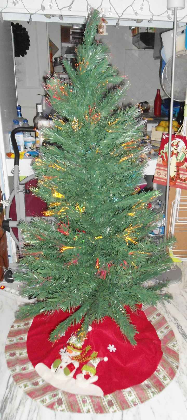 Mon sapin de Noël en fibre optique