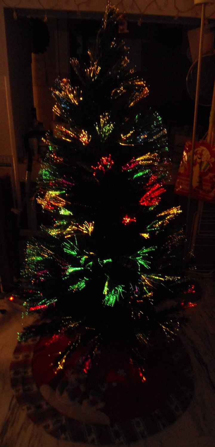 Mon sapin de Noël en fibre optique