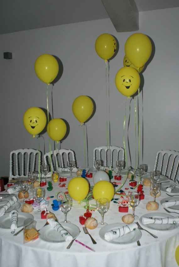 Idée de décoration pour la table des enfants !!
