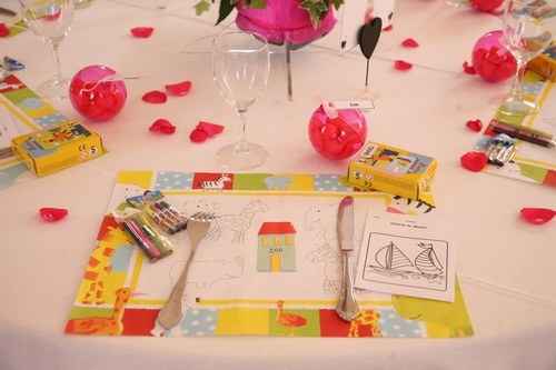 Décoration de la table des enfants