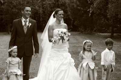 La photos de mariage avec les enfants
