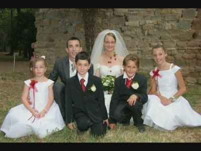 La photos de mariage avec les enfants