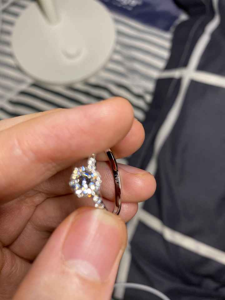Recu ma bague de fiancialle en diamant (synthétique), ravie et une belle economie ! - 2