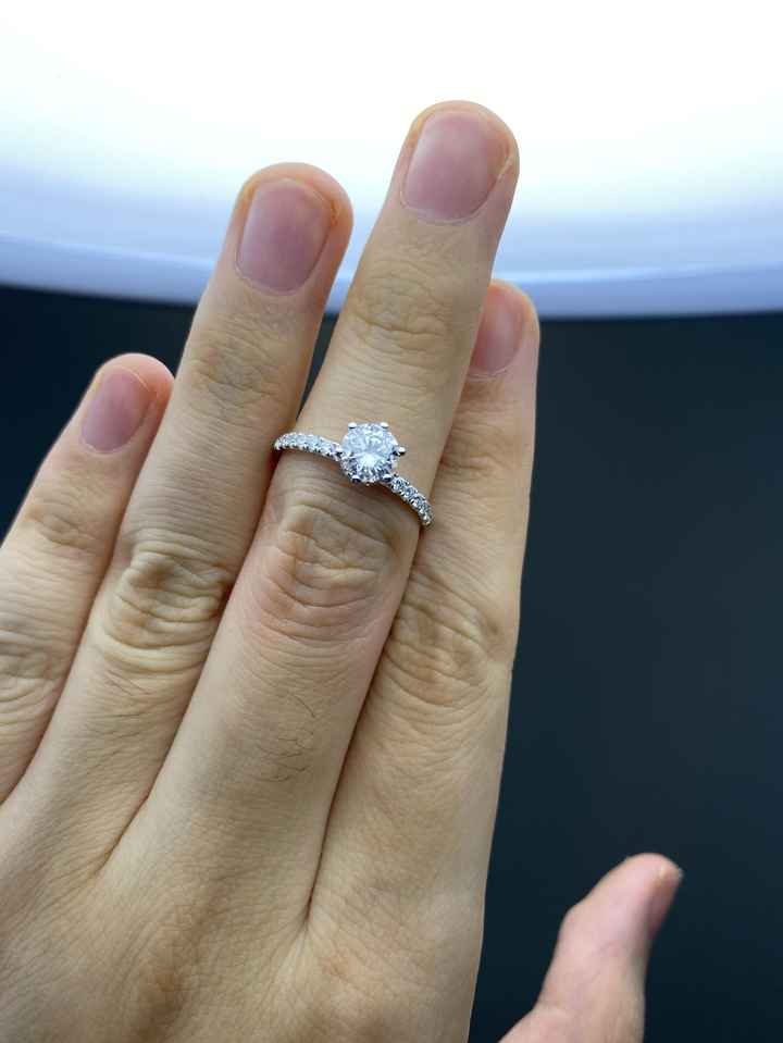 Recu ma bague de fiancialle en diamant (synthétique), ravie et une belle economie ! - 3