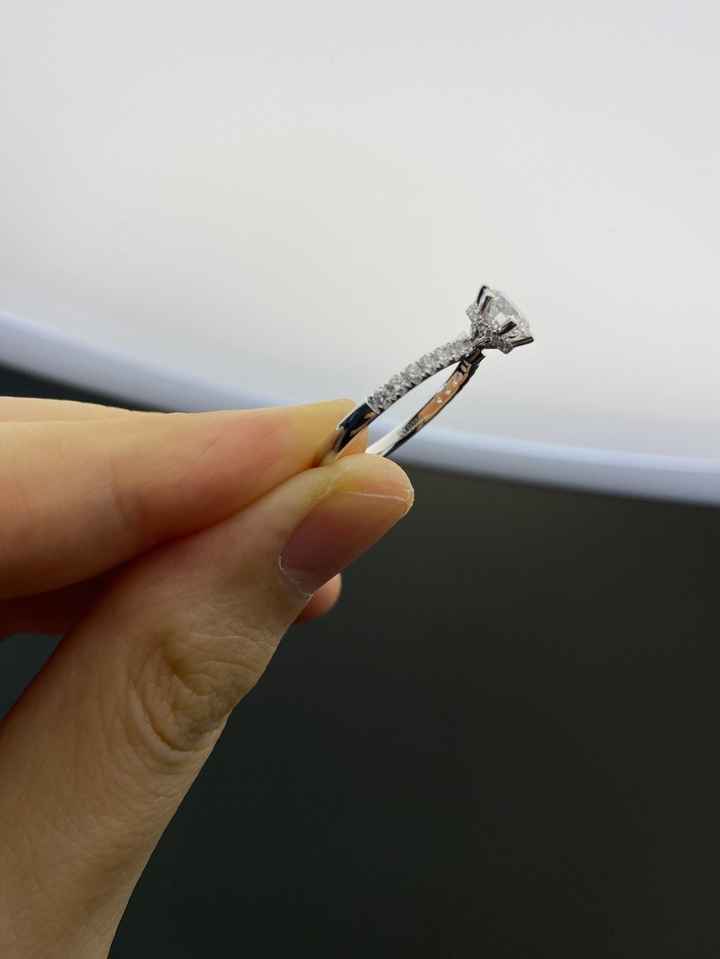 Recu ma bague de fiancialle en diamant (synthétique), ravie et une belle economie ! - 4