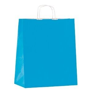 Sac en kraft turquoise