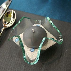 Idée de décoration pour une table turquoise et noire!!