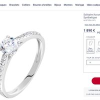 Recu ma bague de fiancialle en diamant (synthétique), ravie et une belle economie ! - 7