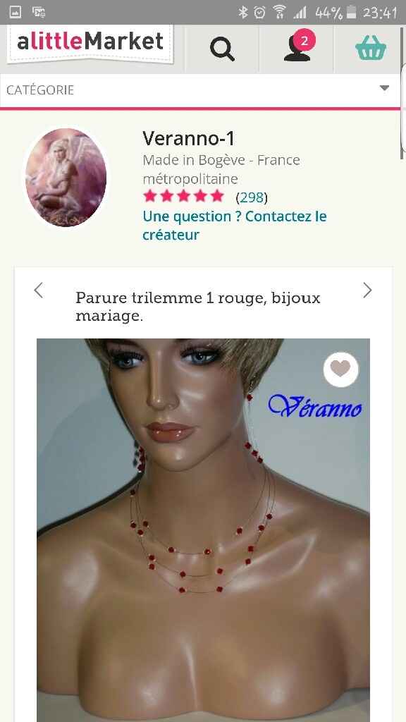 Recherche tour de cou avec du rouge - 4