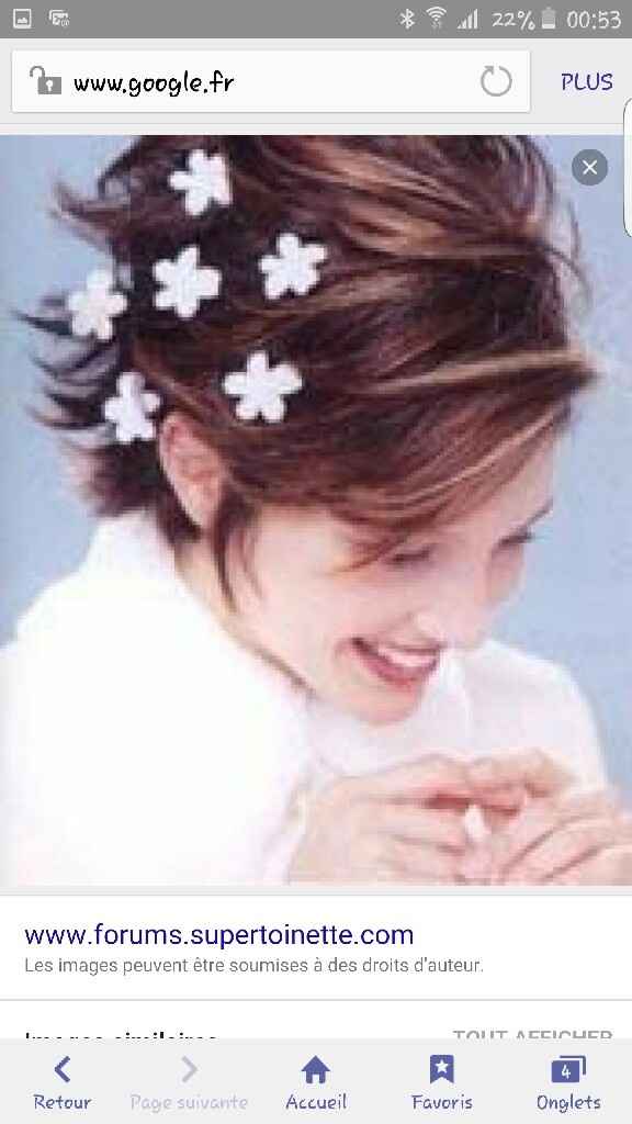 Coiffure sur cheveux court - 1