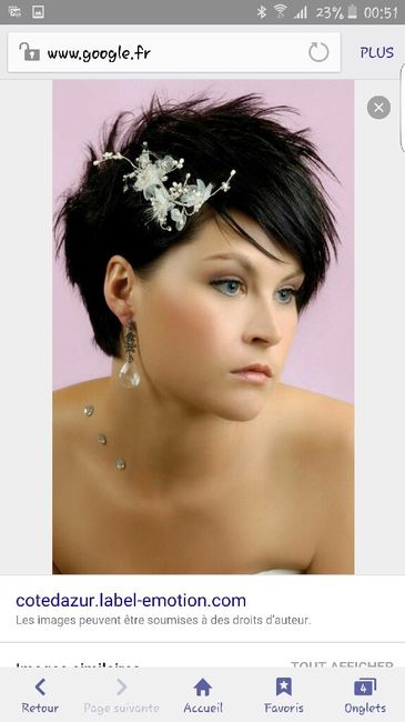 Coiffure sur cheveux court - 2