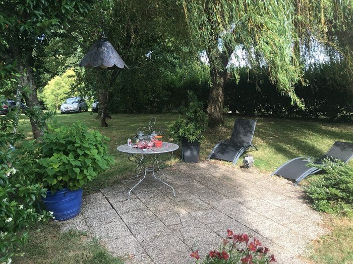 la terrasse qui donnait sur notre chambre