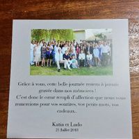 Cartes de remerciements - 2