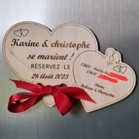 Faire part fabrication maison "magnet"