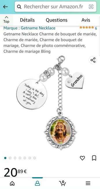 Mon pendentif pour le bouquet.💝 2