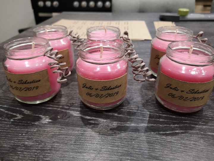 Cadeau invité bougie maison - 1
