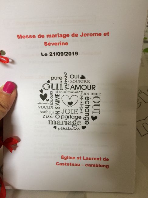 Livret de messe - 1