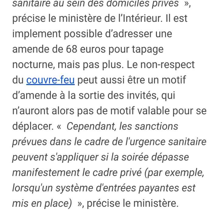 Nombres d'invités dans un espace privé - 1