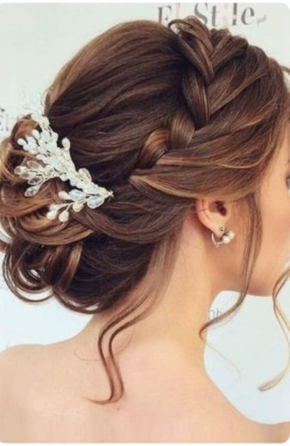 coiffure mariée tresse-chignon