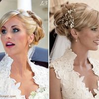 coiffure avec le voile 