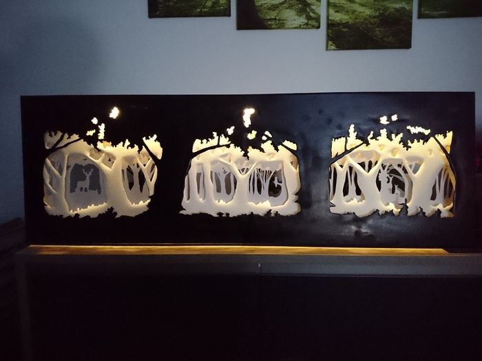 Tableau lumineux forêt 🌳 - 4