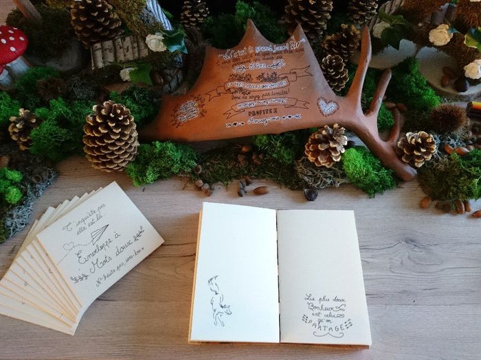 Ma table du "livre d'or" et plan de table forestier - 6