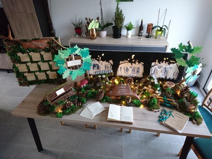 Ma table du "livre d'or" et plan de table forestier - 12