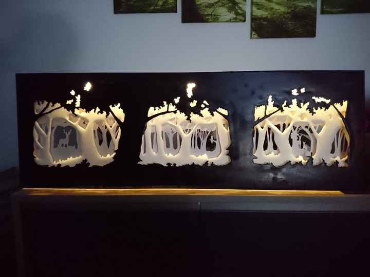 Tableau lumineux forêt 🌳 - 4
