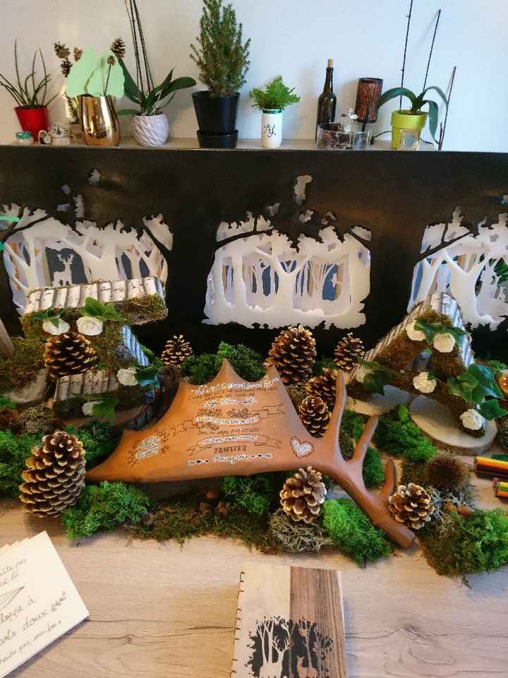 Ma table du "livre d'or" et plan de table forestier - 3