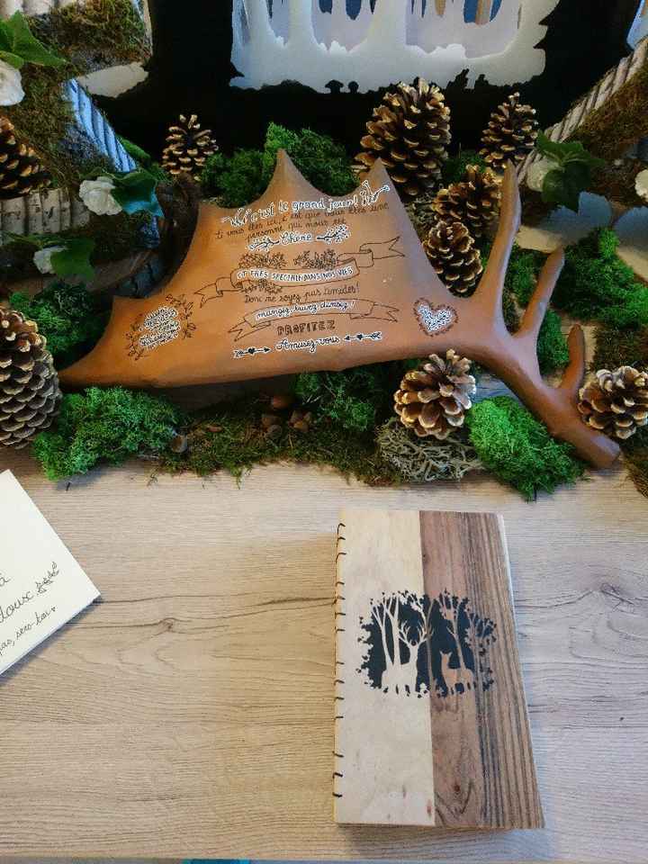 Ma table du "livre d'or" et plan de table forestier - 5