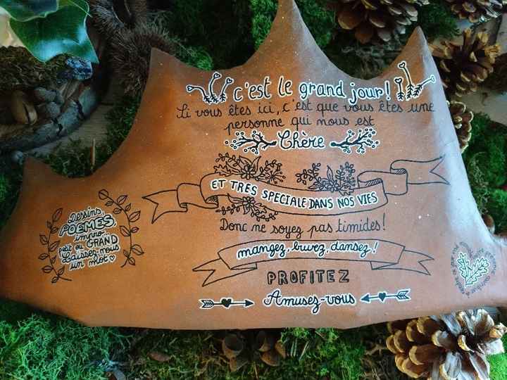 Ma table du "livre d'or" et plan de table forestier - 7
