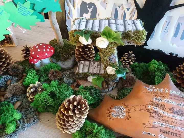 Ma table du "livre d'or" et plan de table forestier - 8