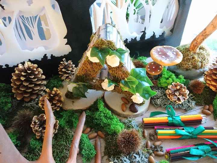 Ma table du "livre d'or" et plan de table forestier - 9