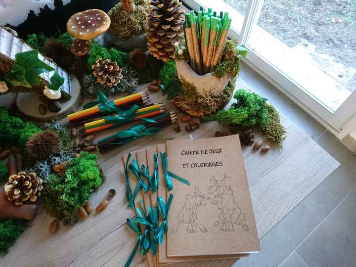 Ma table du "livre d'or" et plan de table forestier - 10