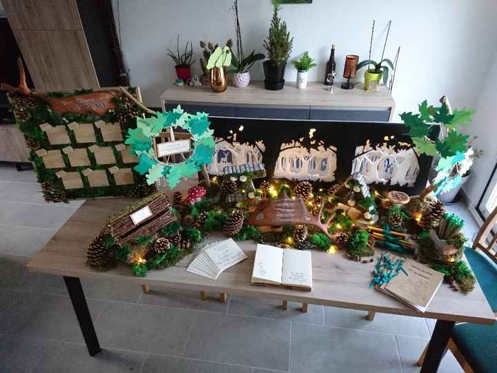 Ma table du "livre d'or" et plan de table forestier - 12