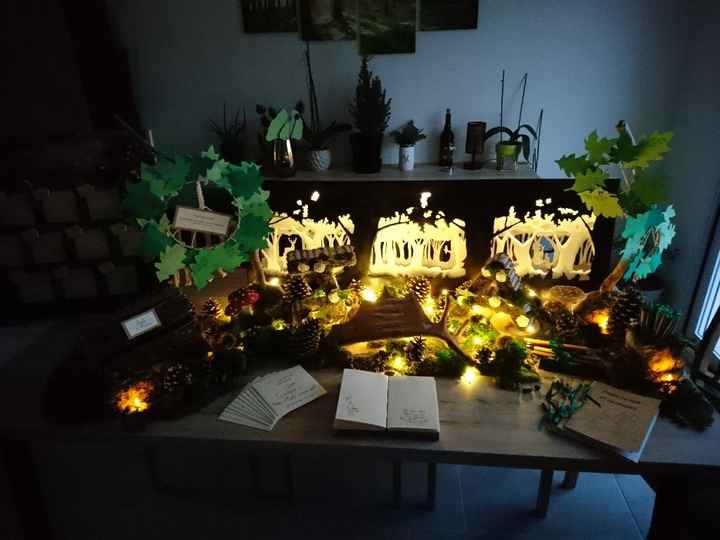 Ma table du "livre d'or" et plan de table forestier - 13