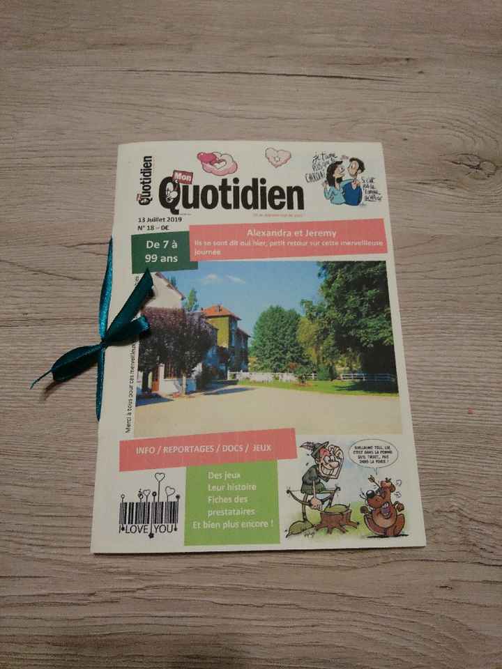 Impression et reliure de ma gazette - 1