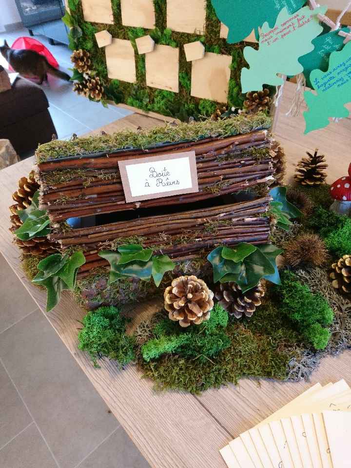Urne thème forêt et ses animaux - 1