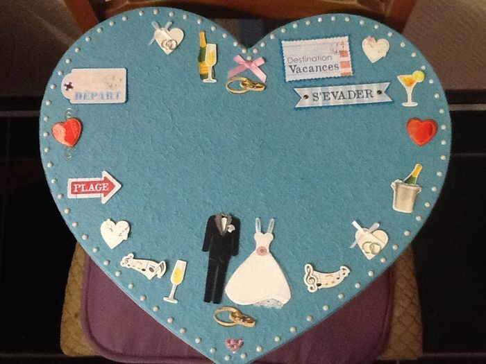 Urne de mariage pour le voyage de noces 