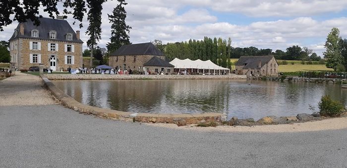 La vue de l'arrivée au Château de la Giraudais (35)