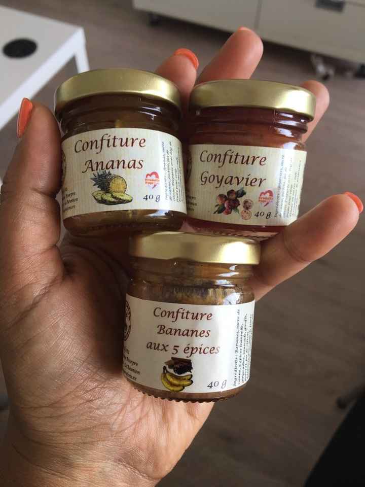 Cadeaux invités - pot de confiture check !! - 1