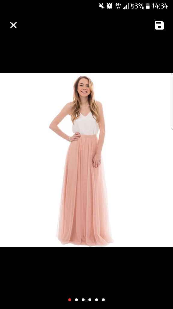 Robe/jupe tulle demoiselles d'honneur - 1