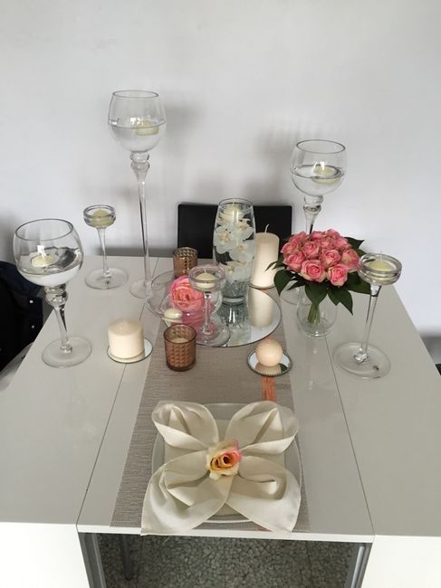 Centre de table bougies test 1 - 2