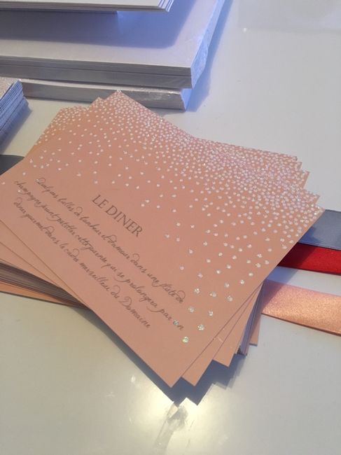Mes faire-parts bling bling  et maintenant le stress de la rédaction des enveloppes - 2