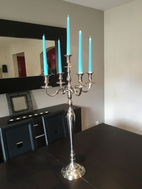 Photo des chandeliers que j'ai trouvé en location - 2
