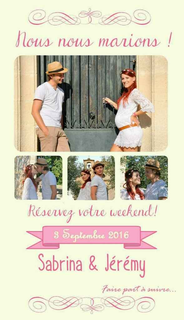 A quoi ressemblent vos "save the date" ? - 1