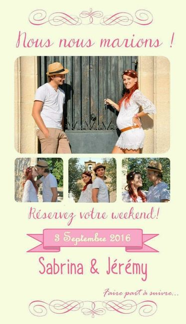 A quoi ressemblent vos "save the date" ? - 1